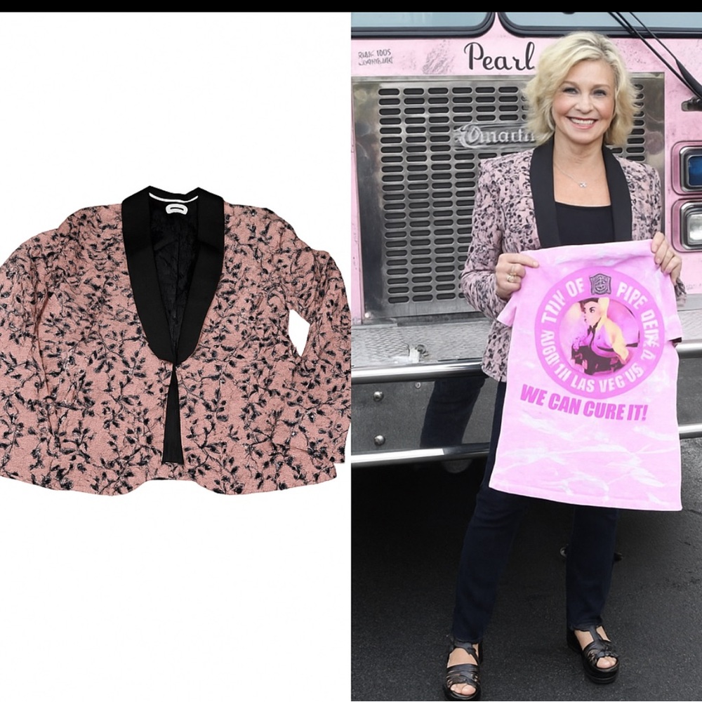 Zadig & Voltaire Floral Jacquard Blazer as seen on Olivia Newton-John • Size M